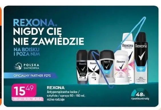Antyperspirant Rexona promocja w Drogerie Koliber