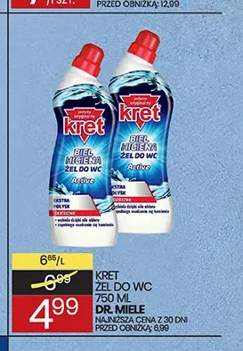 Żel do WC Kret promocja w Wafelek