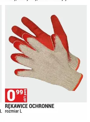 Rękawice ochronne rozmiar L promocja w Merkury Market