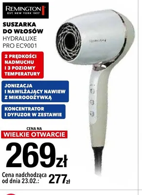 Suszarka do włosów Hydraluxe Pro EC9001 promocja w RTV EURO AGD