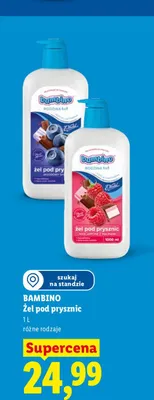 Żel pod prysznic Bambino Rodzina malinowy promocja w Lidl