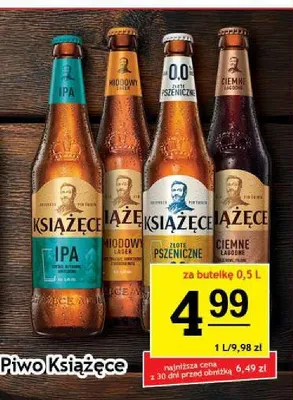 Piwo Książęce Ciemne Łagodne promocja w Gram Market