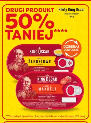 Filety śledziowe w oleju King Oscar promocja w POLOmarket