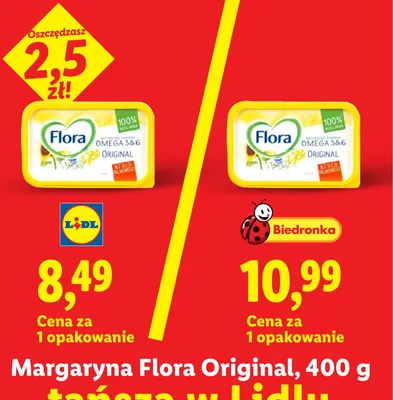 Margaryna Original Flora promocja w Lidl