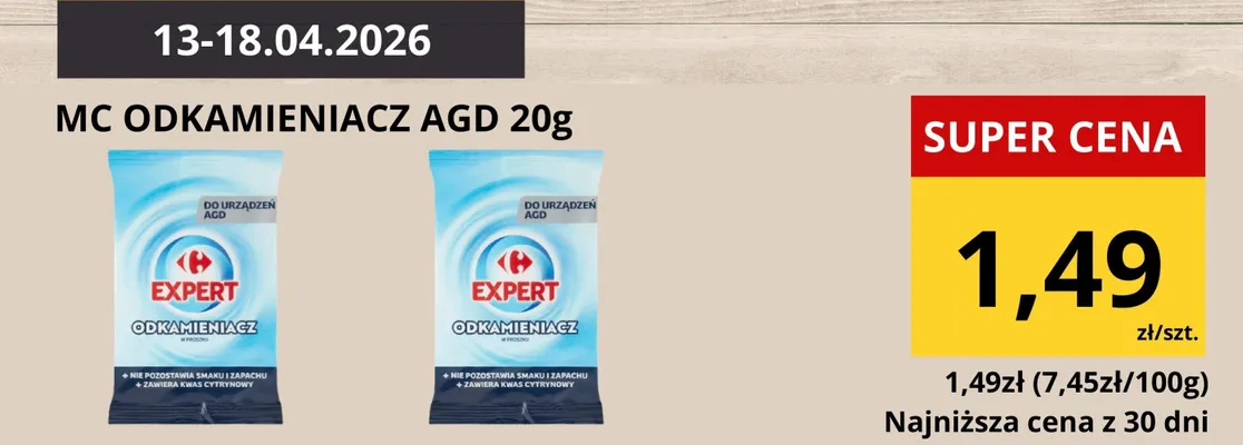 Odkamieniacz AGD promocja w Supeco