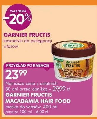 Maska do włosów Macadamia Hair Food promocja w Super-Pharm