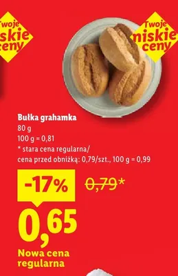 Bułka grahamka promocja w Lidl