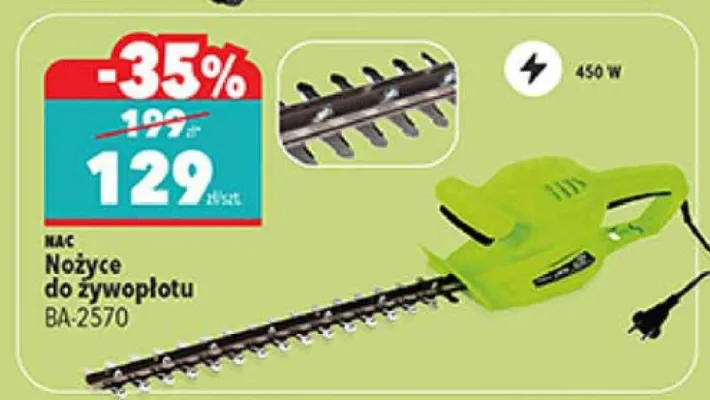 Nożyce do żywopłotu BA-2570 promocja w Biedronka