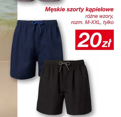 Męskie szorty kąpielowe rozm. M-XXL promocja w KiK