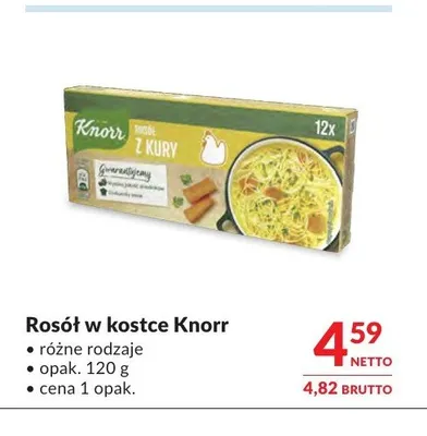 Rosół w kostce Knorr promocja w Makro