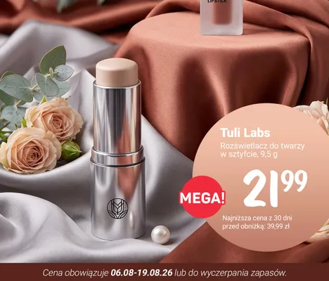 Rozświetlacz do twarzy w sztyfcie Tuli Labs promocja w Rossmann