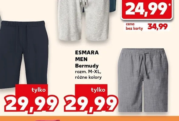 Bermudy męskie ESMARA MEN promocja w Kaufland