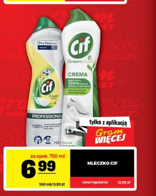 Mleczko Cif promocja w Gram Market