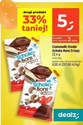 Czekoladki Schoko Bons Crispy promocja w Dealz