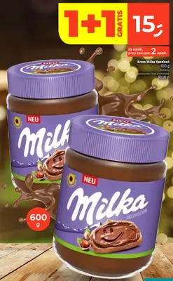 Krem orzechowy Milka Hazelnut promocja w Dealz