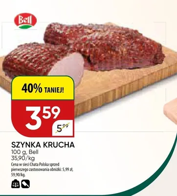 Szynka krucha promocja w Chata Polska