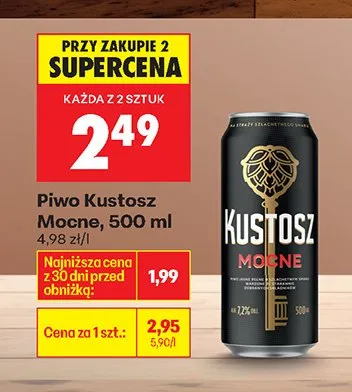 Piwo Mocne promocja w Biedronka
