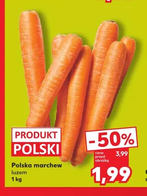Marchew polska promocja w Kaufland