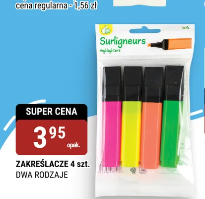 Zakreślacze 4-pak promocja w bi1
