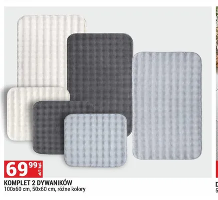 Komplet dywaników 2-pak promocja w Merkury Market