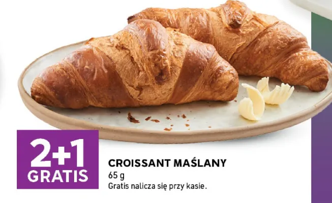 Croissant maślany promocja w Stokrotka