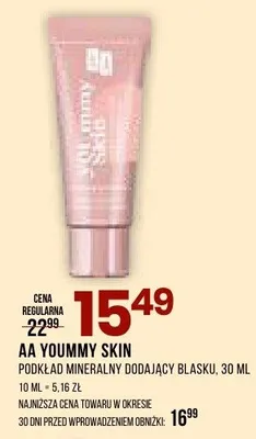 Podkład mineralny dodający blasku yoummy skin promocja w Drogerie Natura