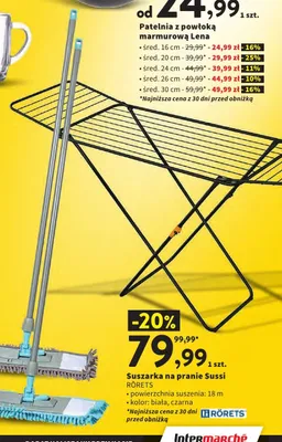 Suszarka na pranie Sussi Rörets promocja w Intermarche