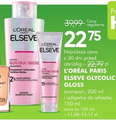 Szampon L'Oreal Paris Elseve Glycolic Gloss promocja w Super-Pharm