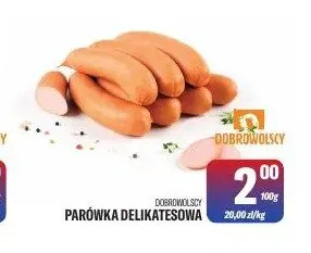 Parówka Delikatesowa Dobrowolscy promocja w Tomi Markt