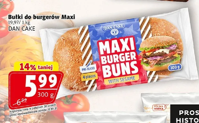Bułki do burgerów Maxi DAN CAKE promocja w Prim Market