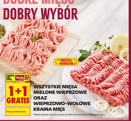 Mięso mielone wieprzowe Kraina Mięs promocja w Biedronka