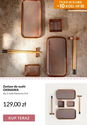 Zestaw do sushi Okinawa fioletowy promocja w Homla