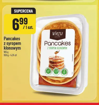 Pancakes z syropem klonowym Virtu promocja w POLOmarket