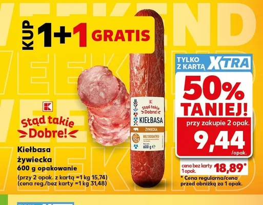 Kiełbasa żywiecka Stąd takie Dobre! promocja w Kaufland