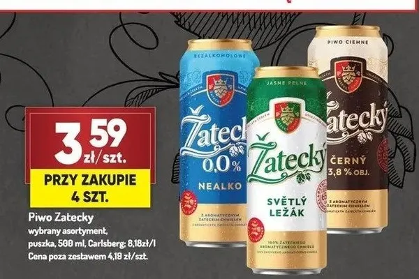 Piwo Žatecký Černý promocja w Avita