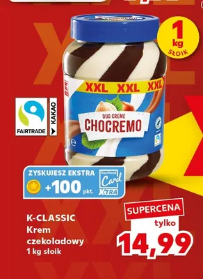 Krem czekoladowy dwukolorowy K-Classic Duo Creme Chocremo promocja w Kaufland