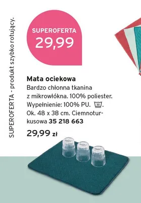 Mata ociekowa ok. 48x38 cm promocja w Tchibo