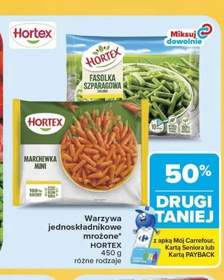 Fasolka szparagowa zielona mrożona Hortex promocja w Carrefour