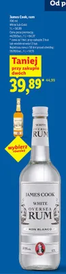 Rum James Cook White Oversea promocja w Lidl