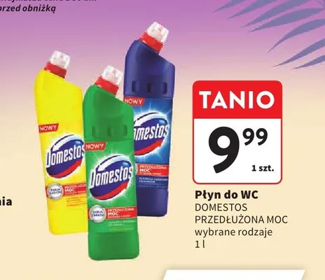 Płyn do WC Domestos Przedłużona Moc Citrus promocja w Intermarche