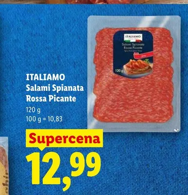 Salami Spianata Rossa Picante ITALIAMO promocja w Lidl