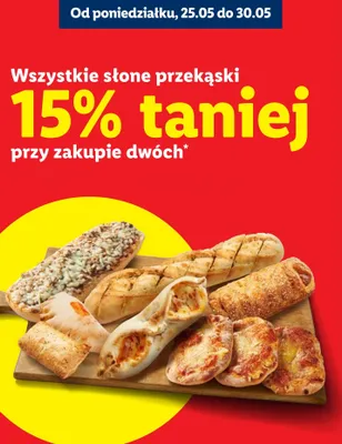 Słone przekąski -15% promocja w Lidl
