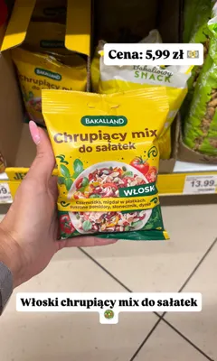 Chrupiący mix do sałatek Bakalland włoski promocja w Dino