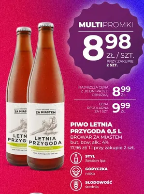 Piwo Letnia Przygoda Browar Za Miastem promocja w Duży Ben