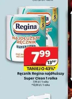 Ręcznik papierowy Regina Najdłuższy Ręcznik Super Clean promocja w Delfin