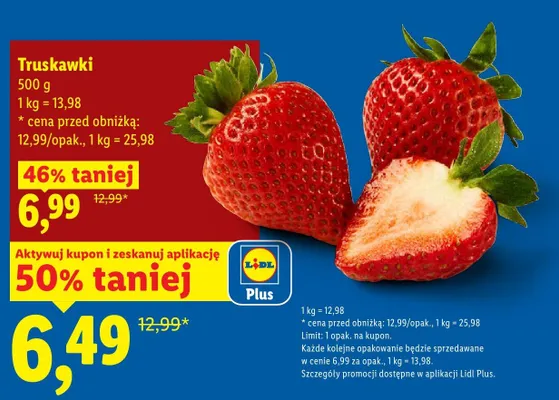 Truskawki promocja w Lidl