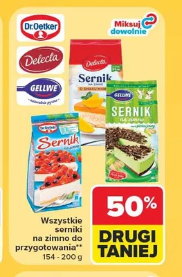 Sernik na zimno Gellwe promocja w Carrefour