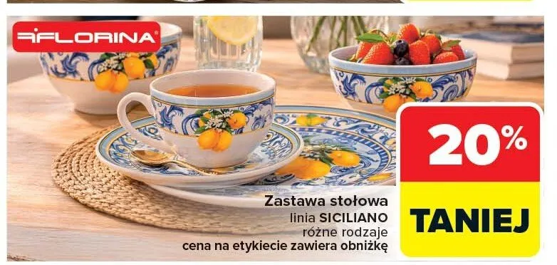 Zastawa stołowa Siciliano promocja w Carrefour