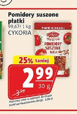 Pomidory suszone płatki CYKORIA promocja w Prim Market