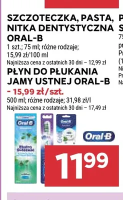 Płyn do płukania jamy ustnej Oral-B promocja w Stokrotka